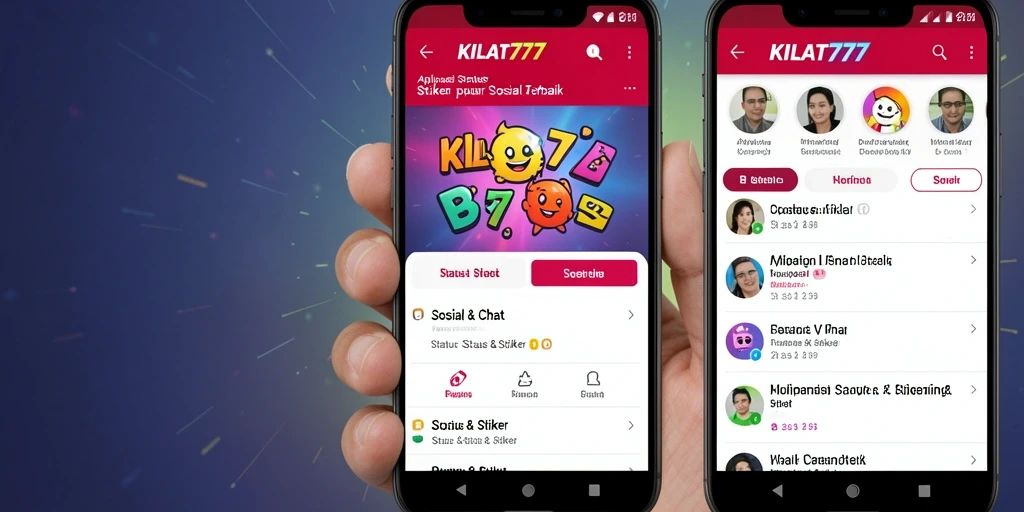 Antarmuka KILAT777 yang menarik dengan koleksi stiker terbaru.