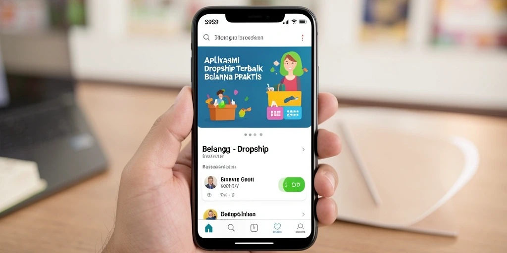 Antarmuka S9S9 yang ramah pengguna untuk aplikasi Dropship.